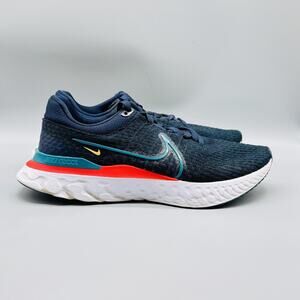 Nike Shoes Mens 12 Blue React Infinity Run Flyknit 3 Runners Running Sneakers